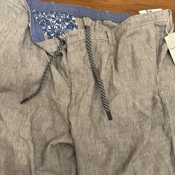 Tommy Bahama Other - Tommy Bahama NWT Big And Tall 5XLB Island Sands Stripe Pants Linen Blend